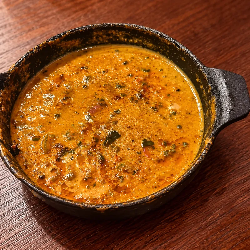 Dal in a cast-iron pan