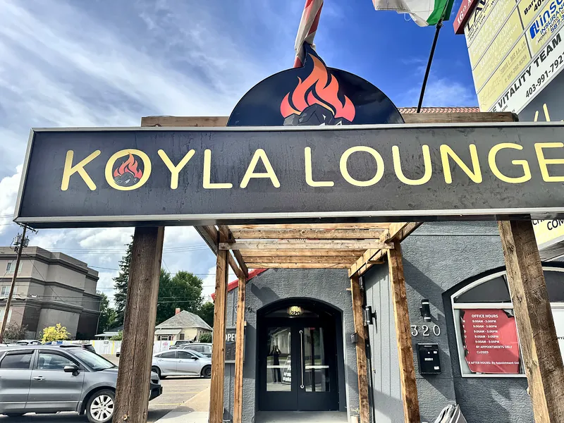 The KOYLA LOUNGE sign over the entrance